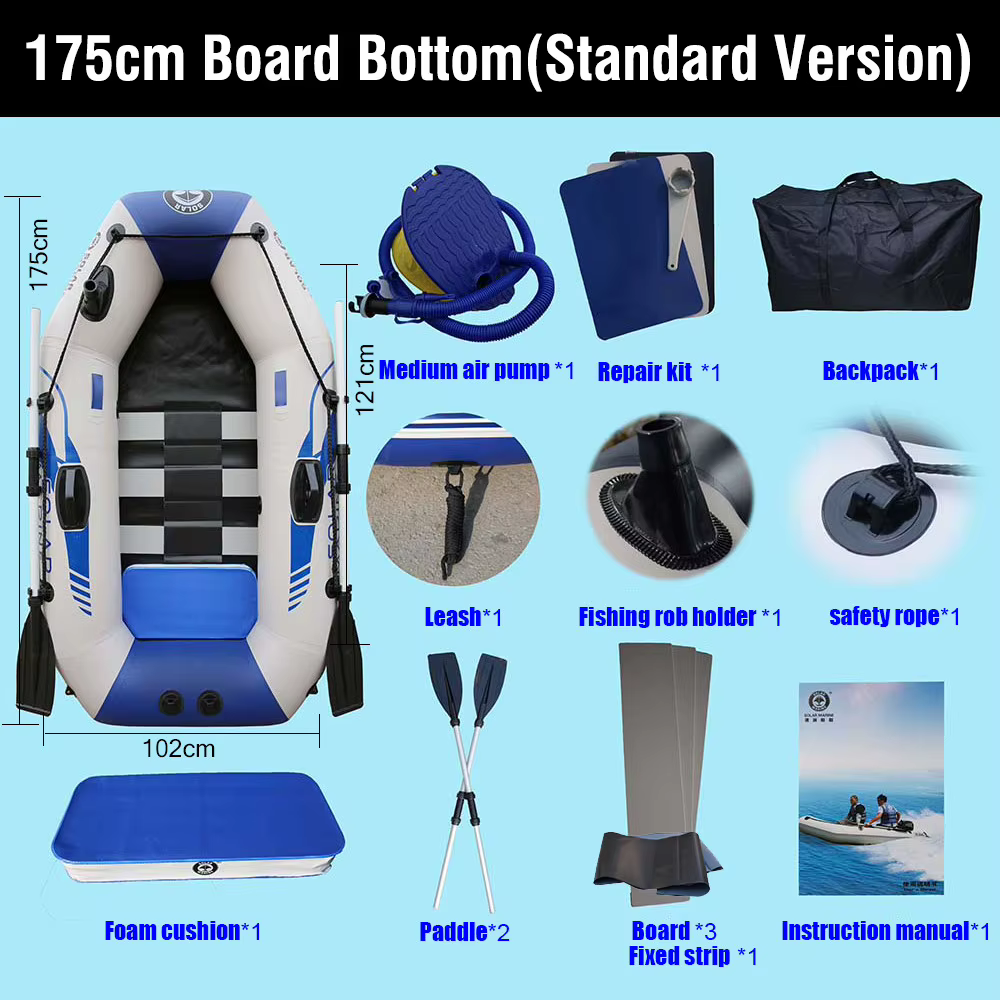 Solar Marine B175-1 Kayak de pesca inflable PVC estable - imagen 4
