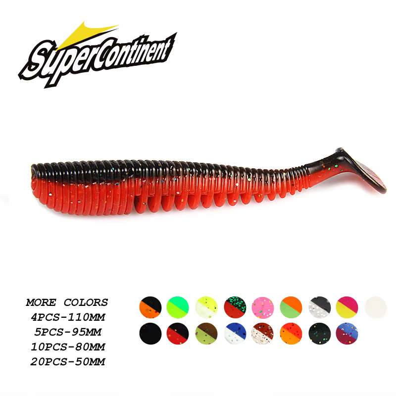 Supercontinentes Señuelos de pesca colores actualizados tamaños 5-11 cm