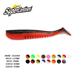 Supercontinentes Señuelos de pesca colores actualizados tamaños 5-11 cm