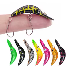 Crankbait minnow mini 5 cm 2,5 g con gancho unico para pesca