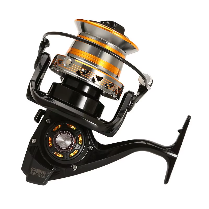 Carrete DH 9000-12000 – Bobina biselada metal pesca agua dulce - imagen 2