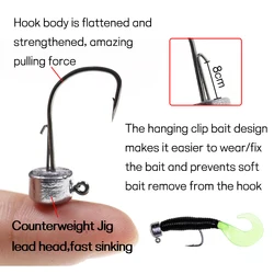 Elllv Jig Head para lubina – forma cilíndrica