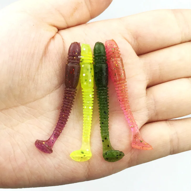 Detalle del diseño de cola T del señuelo