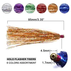 Bimoo Mylar Teaser Fly 3,35" – Tubo deslizante con cola Flash jigging