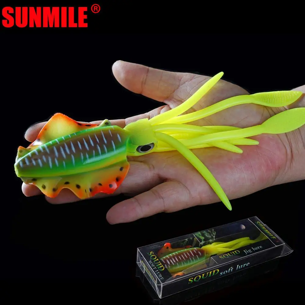 SUNMILE Señuelo Calamar 20cm 48g – Swim Wobbler UV mar - imagen 2