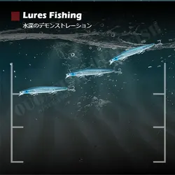 Señuelos flotantes de superficie para lubina - acción realista