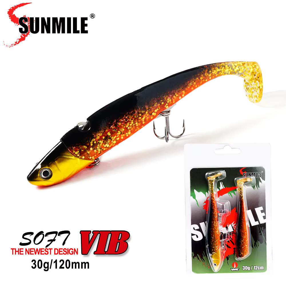 Señuelo blando sinking SunMILE Easy Shiner 12cm para lubina