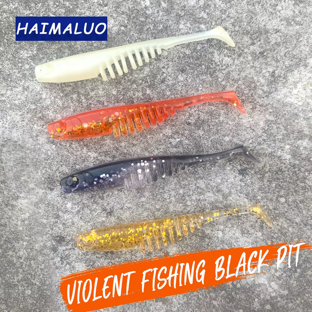 HAIMALUO Swimbait doble color cola en T para jigging - imagen 3