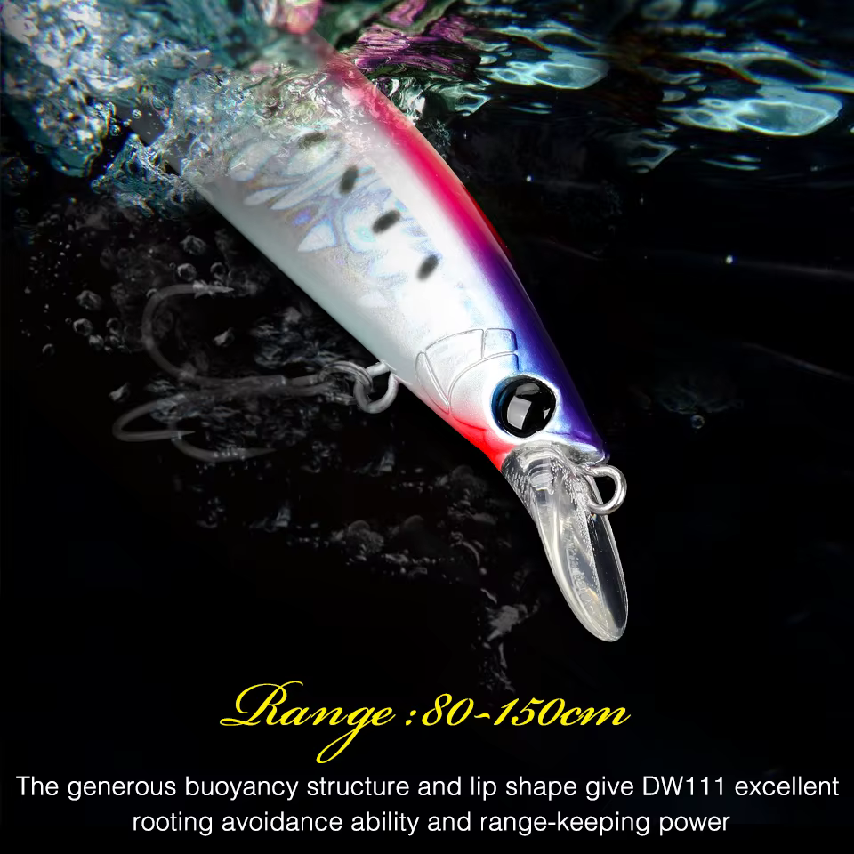 Señuelo Tsurinoya Twinkle DW111 – Minnow flotante mar 130mm 23g para lubina - imagen 2
