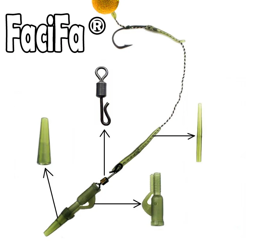 Kit de accesorios de pesca de carpa con todos los componentes