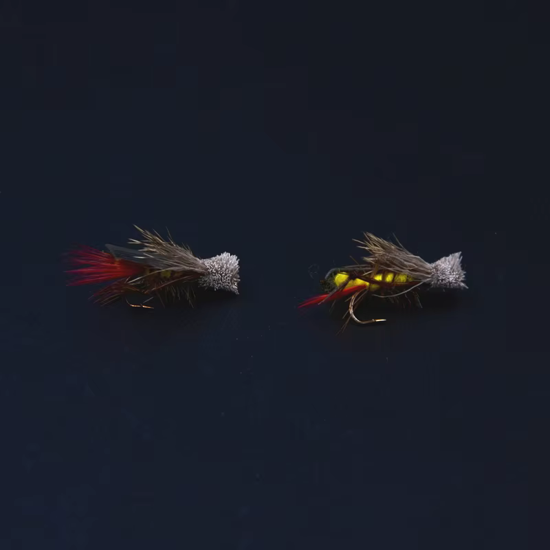 Dave's Hopper – Mosca imitación saltamonte para trucha y lubina - imagen 2