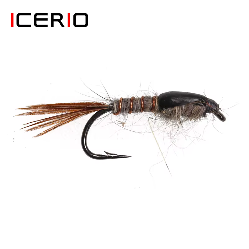 ICERIO Ninfas Orejas de Liebre #12 – Cebo para trucha