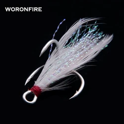 Anzuelos triples con plumas – tracción fuerte