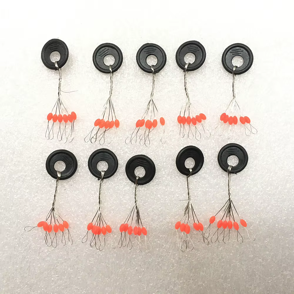 Tapones ovales de goma rojos para flotadores y conectores S M L