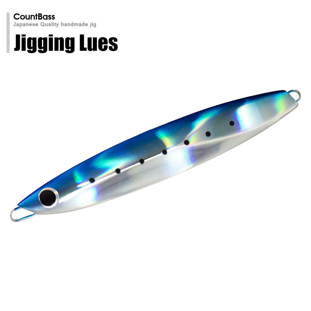 Set de 5 señuelos de jigging countbass con diferentes acabados
