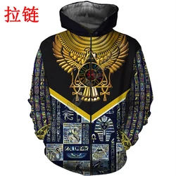 Sudadera con capucha estampado 3D Ojo de Horus Harajuku unisex otoño