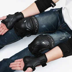 Kit de protecciones con casco para patinaje y ciclismo