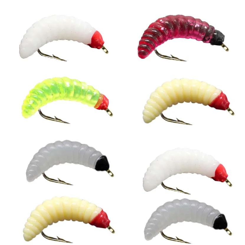 Cebos de silicona suave Larva para Lucio con lombriz de tierra - imagen 4