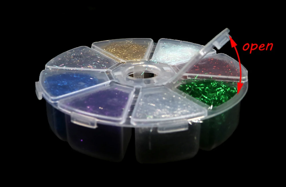 Juego de 8 colores de fibra ultrafina ICERIO para pesca con mosca