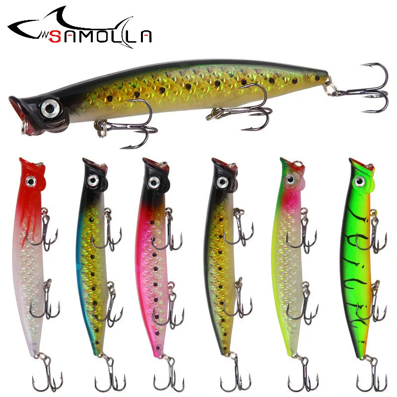 Trolls Señuelo Popper Topwater 13 g para Pesca en Agua Salada