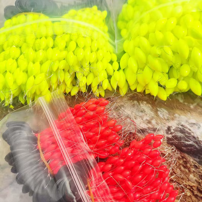 Seven Star Float Bobber Beans – Flotador Carpfishing Ovalado Rojo/Amarillo - imagen 2