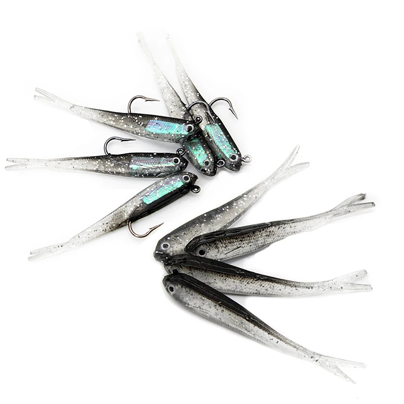 Swimbait señuelo cola de horquilla – Cebo suave silicona 10cm - imagen 5