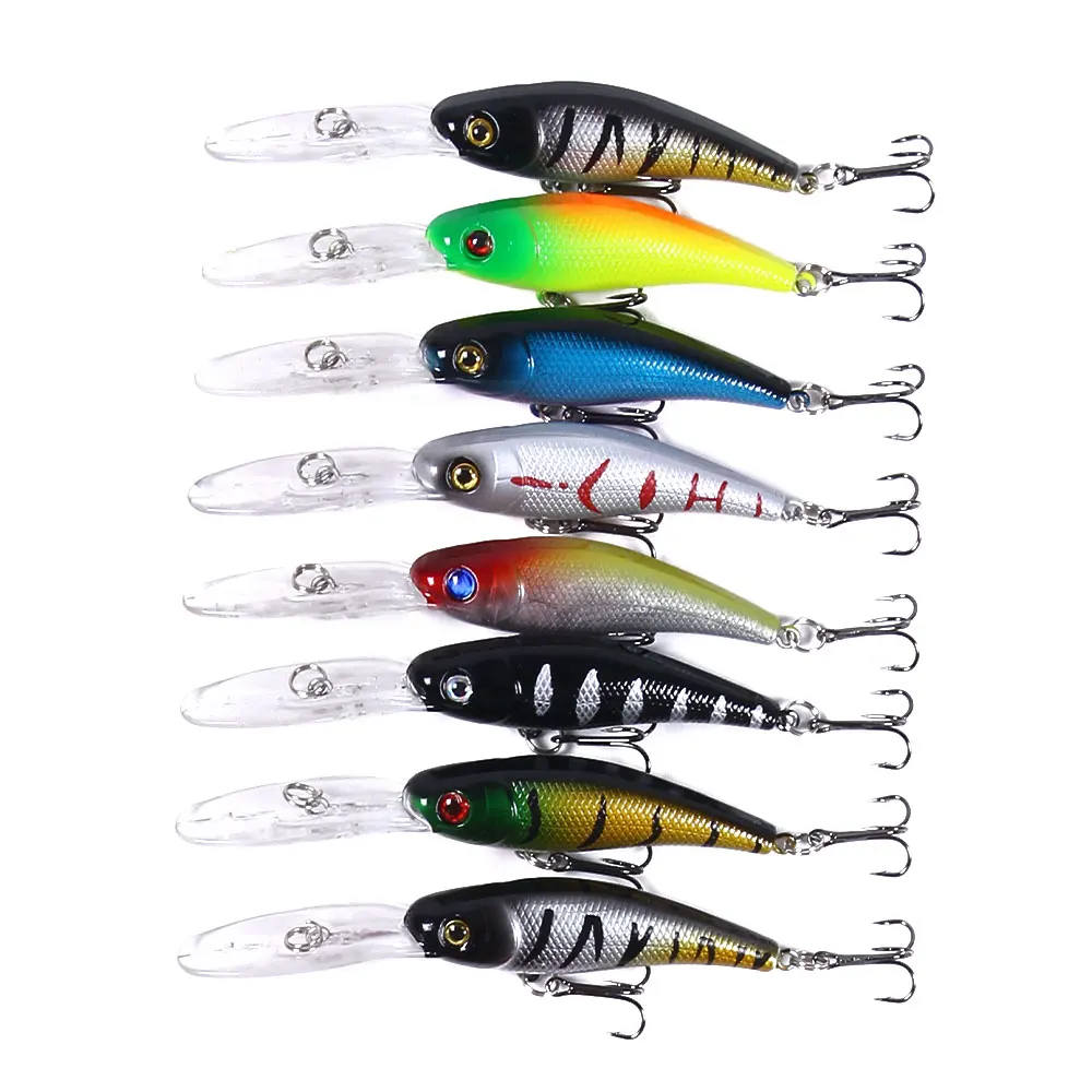 Set completo de señuelos de pesca en estuche
