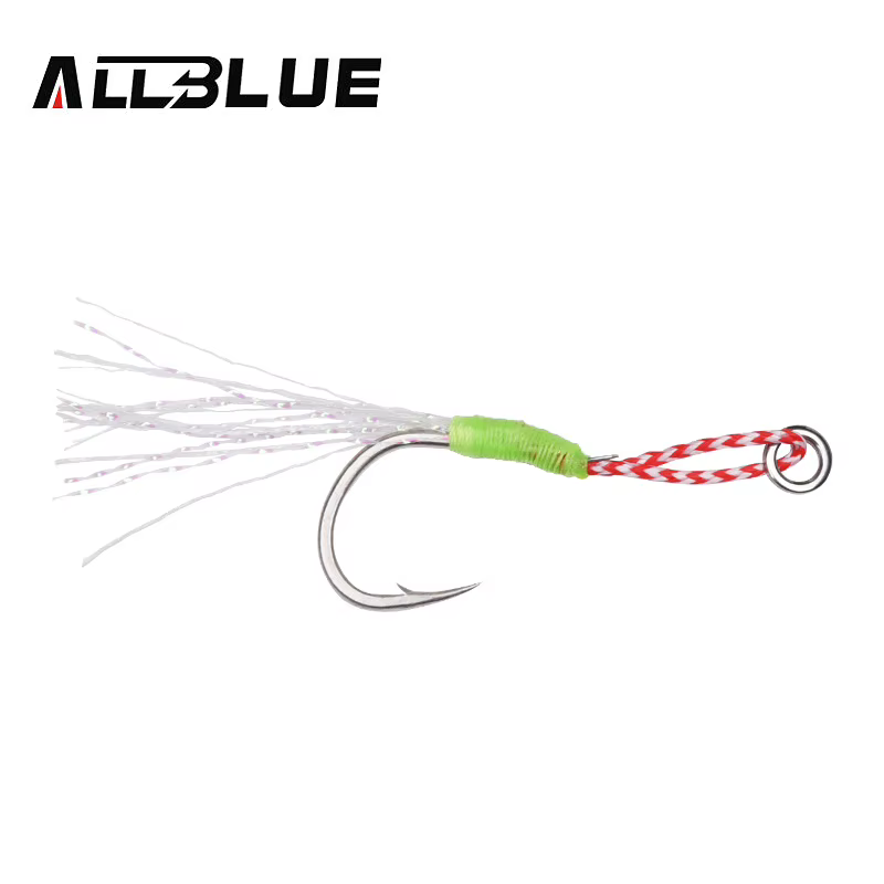 Anzuelo Luminoso ALLBLUE con Pluma PE y Anillo – Jigging 10-80g