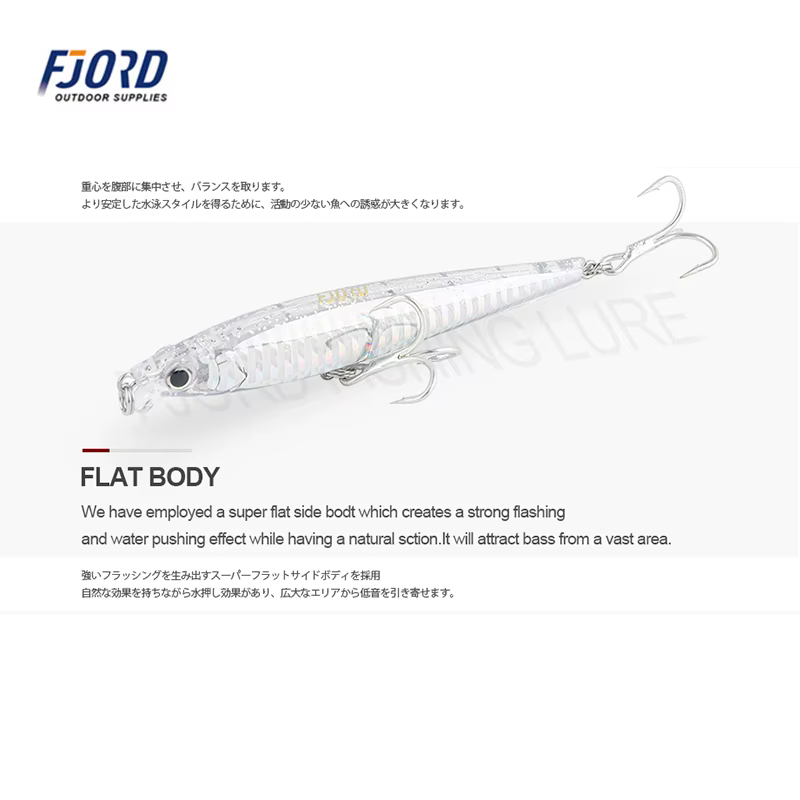 Fjord 105mm Crankbait 30g hundido para Pike - imagen 5