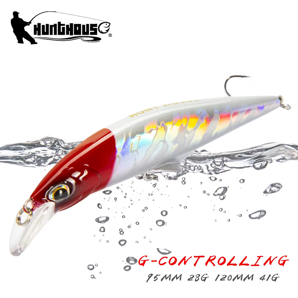 Hunthouse Jerkbait Hundido para Lubina – Señuelo Minnow Duro - imagen 2