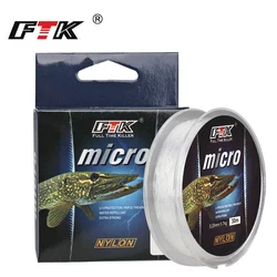 FTK Línea de pesca nailon transparente resistente hielo carpa invierno