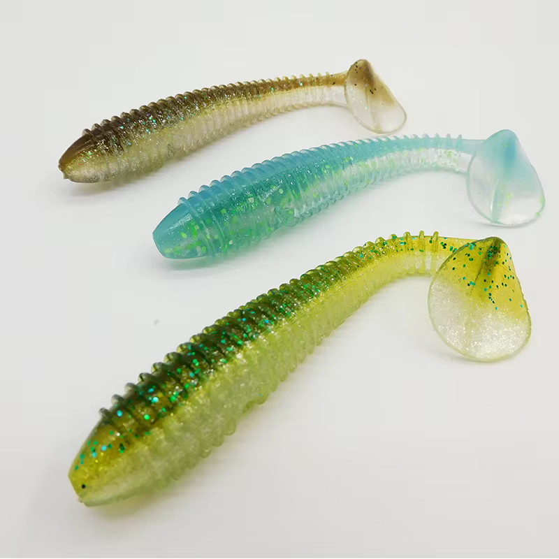 ESFISHING Vibro Fat señuelo silicona artificial lucio 65-125mm - imagen 2