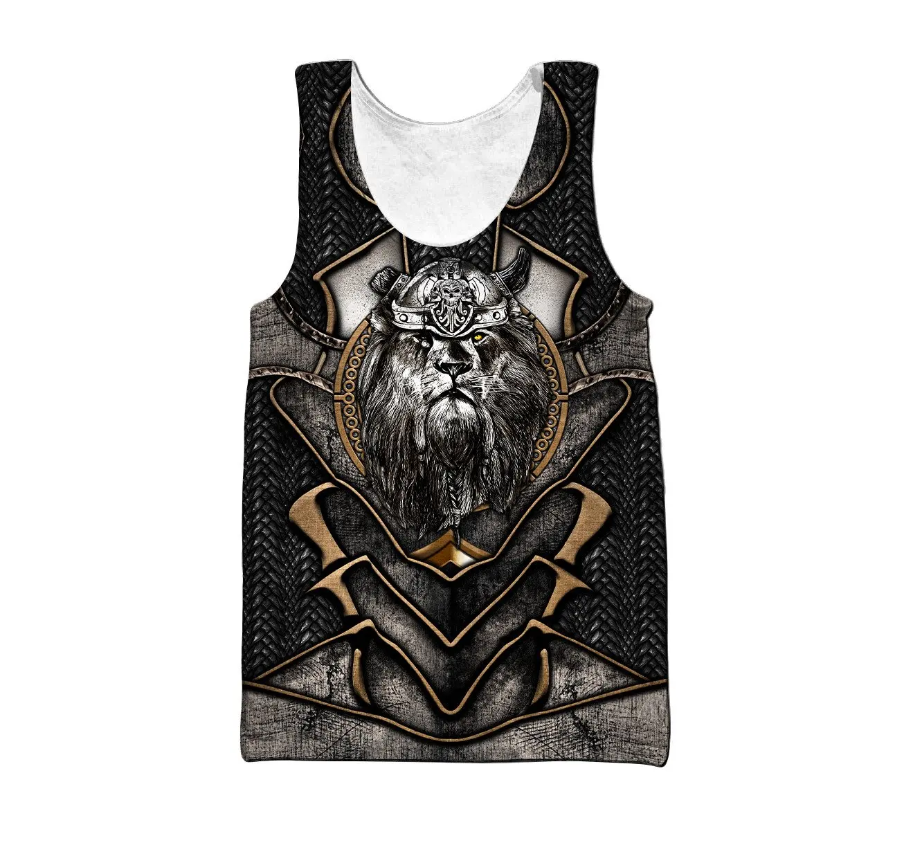 Camiseta tirantas León 3D estampado Harajuku – Unisex verano - imagen 4