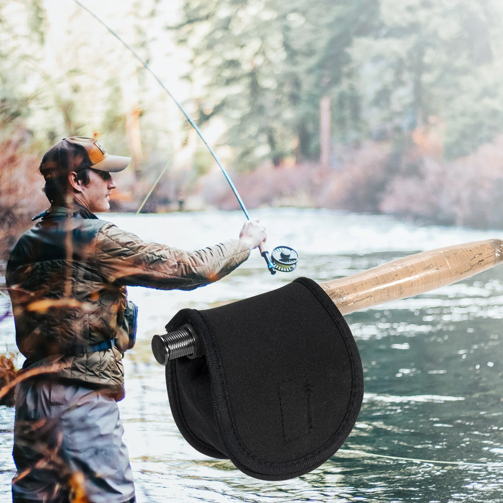 Carrete de pesca con mosca: bolsa protectora resistente – Baitcasting - imagen 5