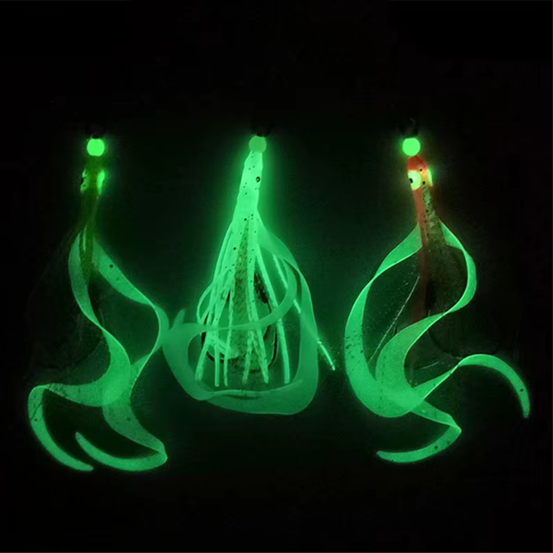 Anzuelo biónico luminoso para calamar con falda de pulpo - imagen 5