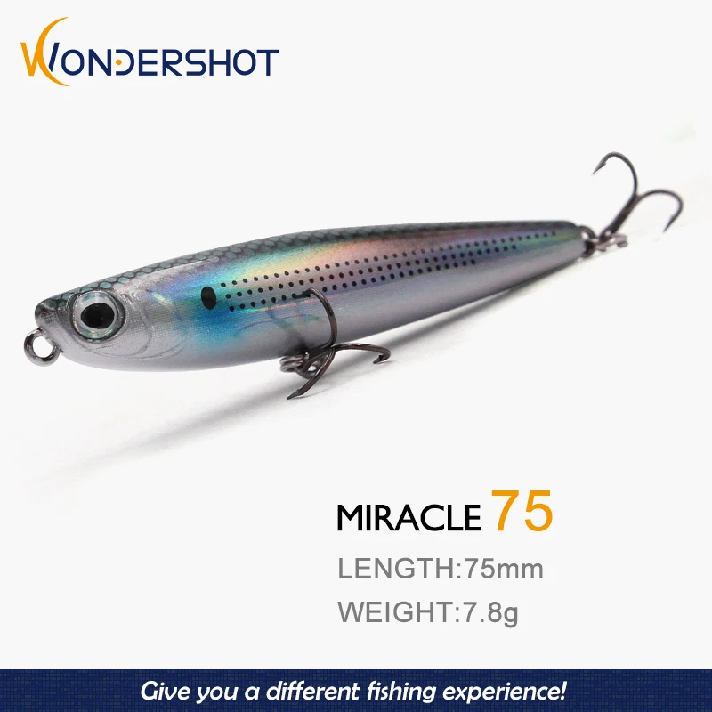 Wondershot D01 Señuelo lápiz de superficie para lubina - imagen 2
