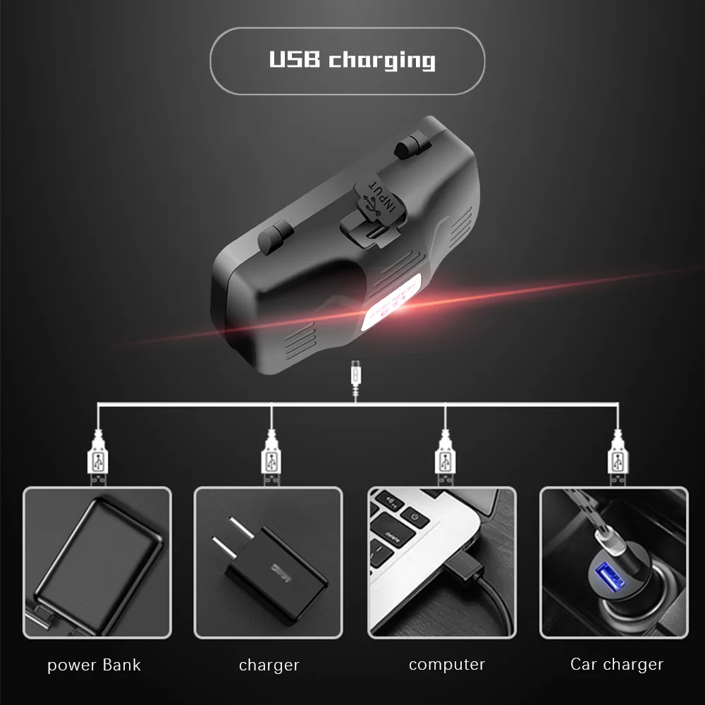 Linterna frontal LED para pesca con 3 modos y zoom 18650 compacta - imagen 5