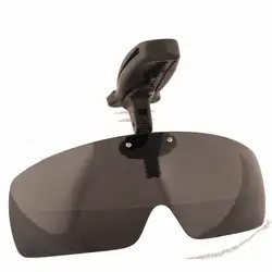 Gafas polarizadas pesca clip gorra SU01 anti-UV Vino/Amarillo