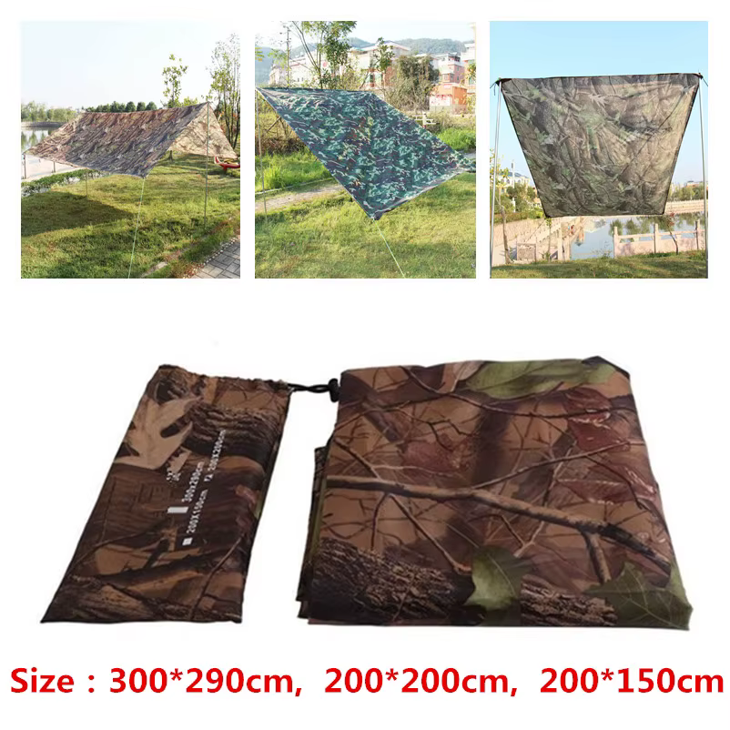 Toldo camuflaje impermeable para pesca y acampada plegable