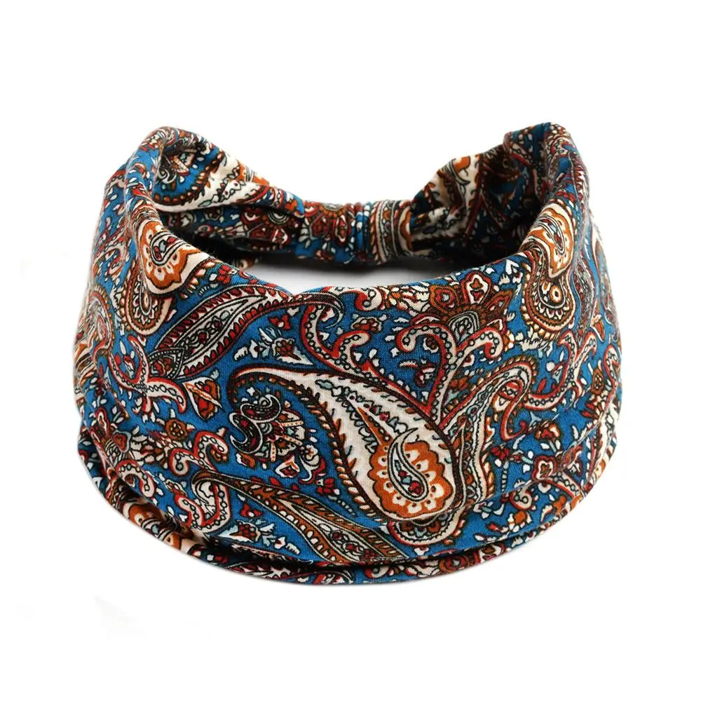 Diademas de pelo nudo cruzado vintage bohemio para yoga y niña - imagen 2