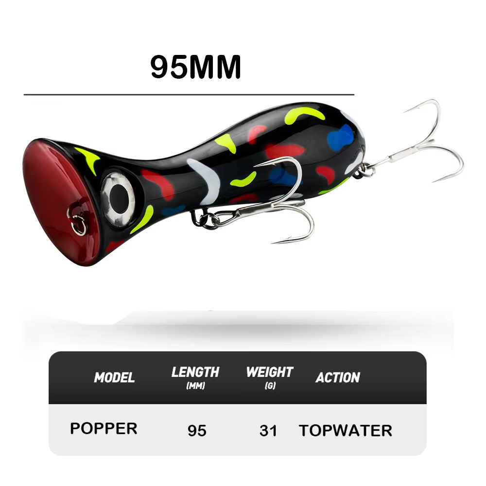 JOHNCOO Popper Topwater – Popper superficie para lubina y bass - imagen 5