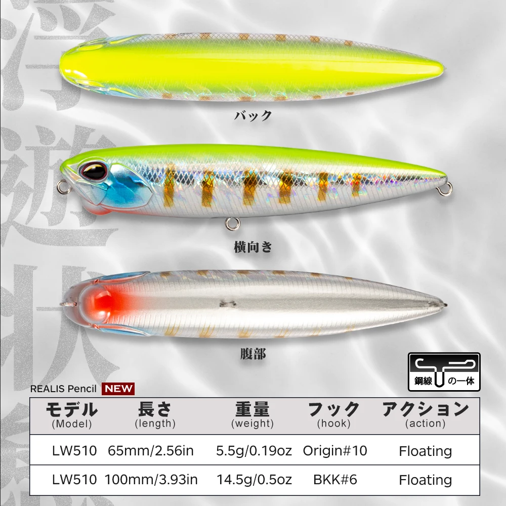 Hunthouse Señuelo de Pesca Jerkbait Flotante para Trucha y Lubina - imagen 3