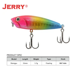 Jerry Micro Señuelo duro flotante para lubina