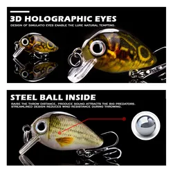 Crankbait Flotante Hanlin – Señuelos duros para lubina y lucio