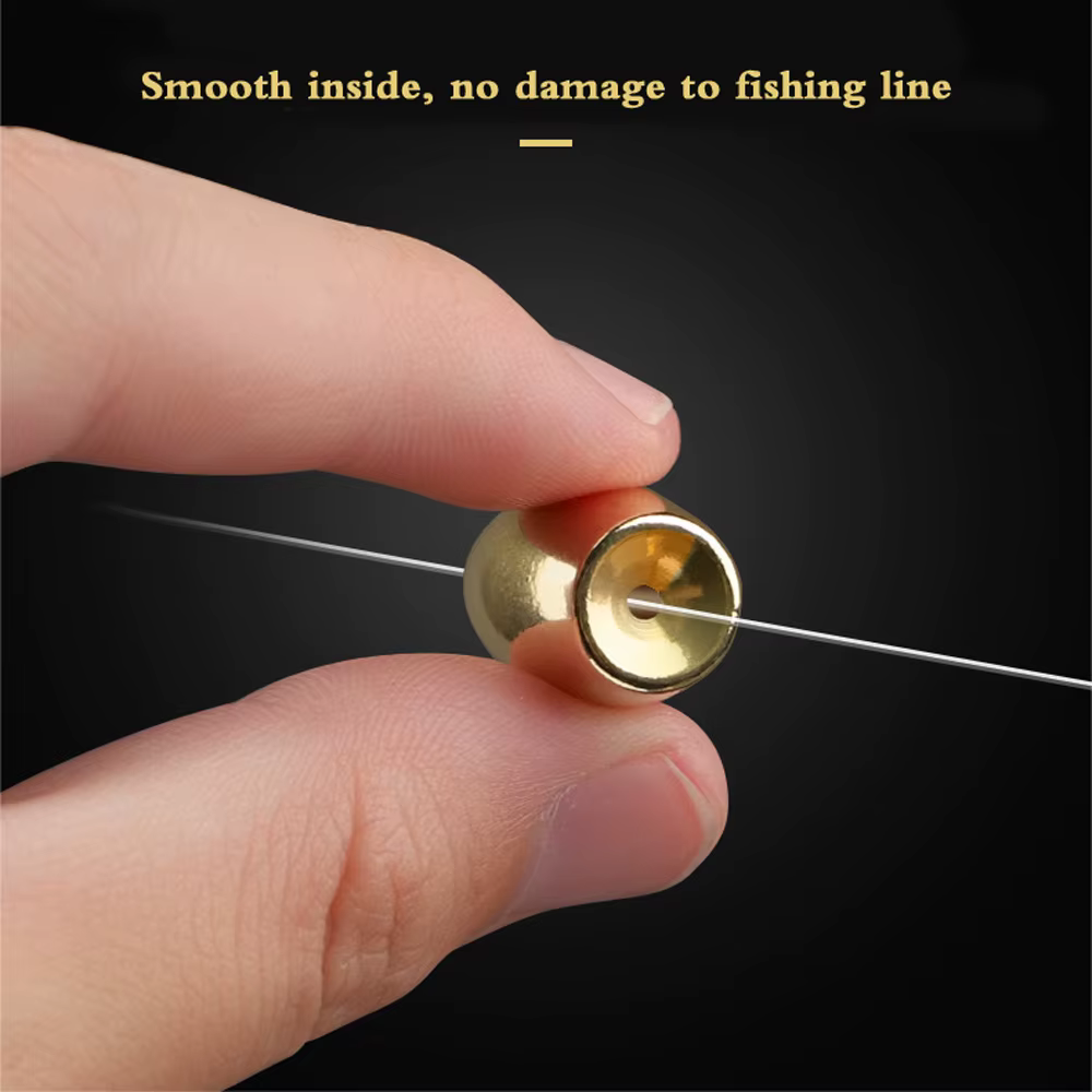 Plomo Bullet Weight latón para rig de pesca - imagen 5