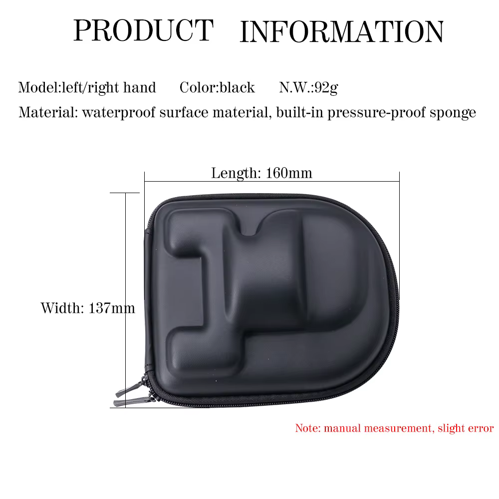 Funda protectora para carrete de pesca cerrada