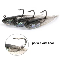 Swimbait señuelo cola de horquilla – Cebo suave silicona 10cm