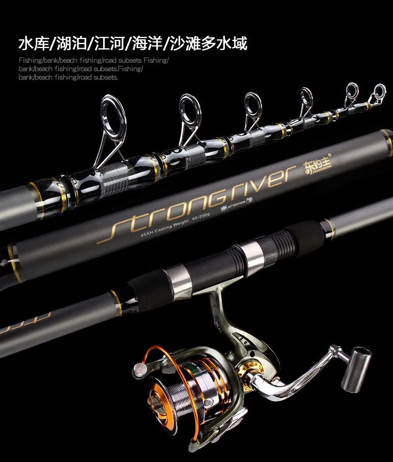 Caña de pesca ZZ92 STRONG RIVER XH sin carrete