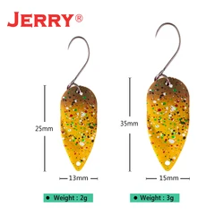 Jerry Spinners UV para trucha – Cucharas metálicas lago y río