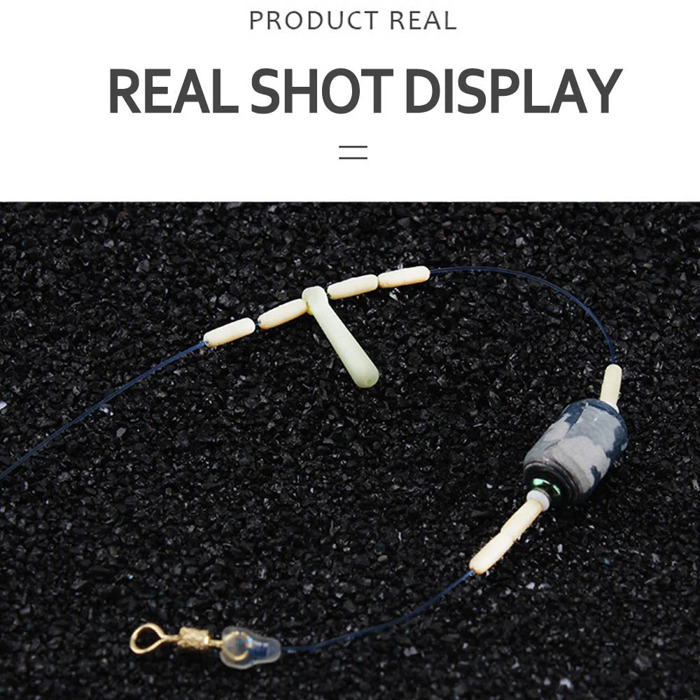 JIGEECARP topes de línea de silicona cilíndricos para pesca - imagen 4
